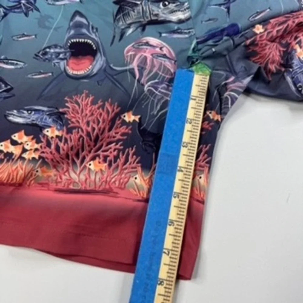 Peter Millar Seaside‎ Swim Suit Trunks Mens XL Blue Marine Life Ocean Traffic